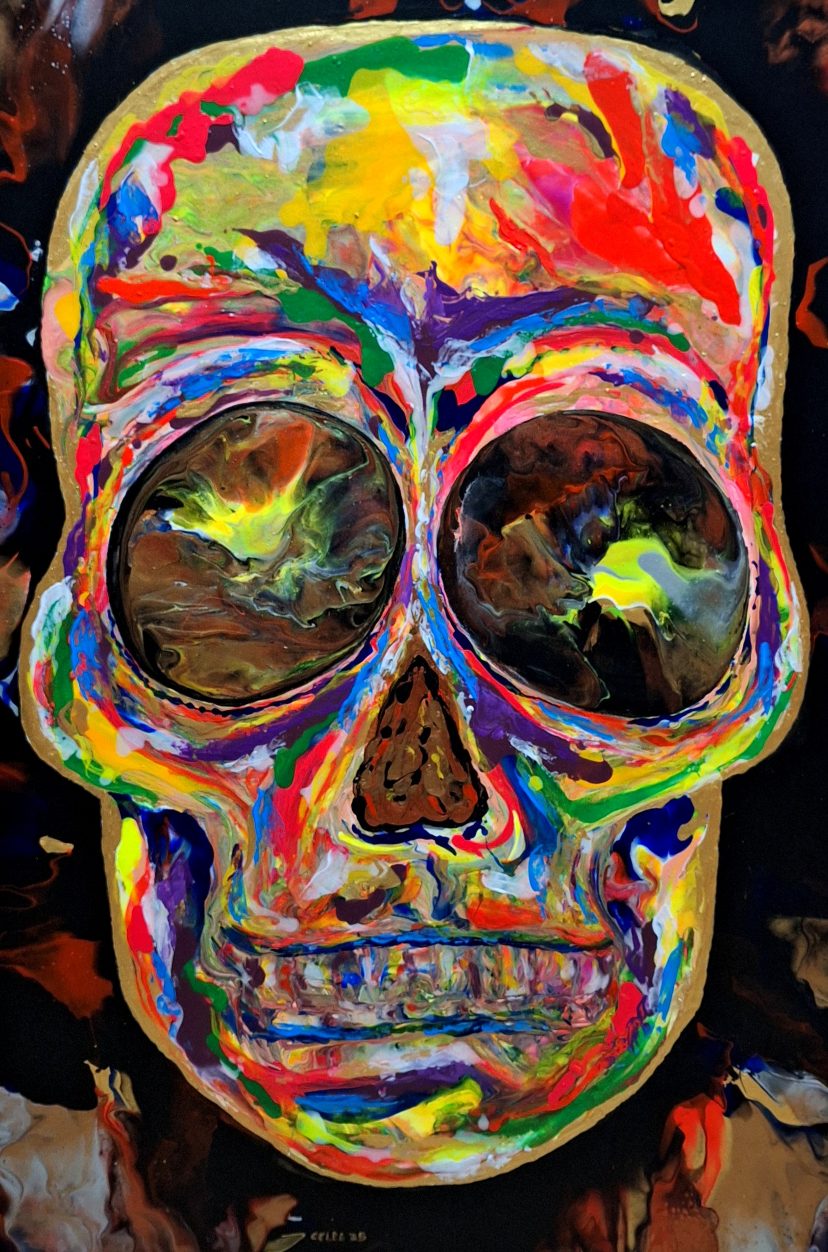 'La muerte te acecha', obra de Celes Orozco