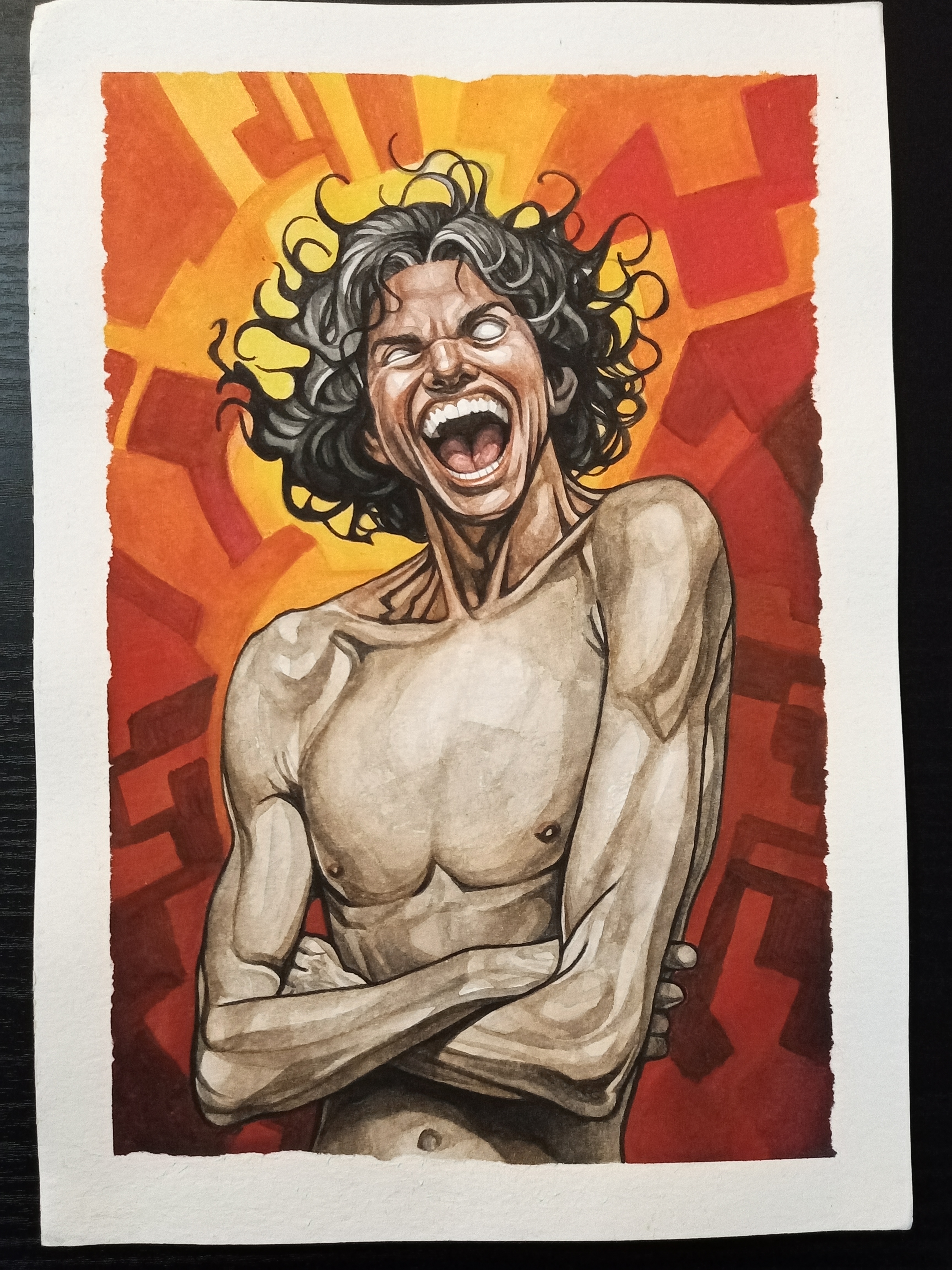Risa vehemente, obra de Eric Guzmán